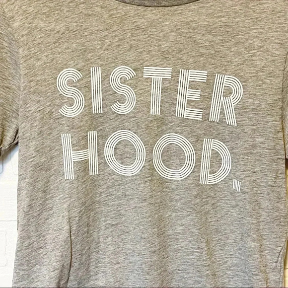 Draper James Grey Sister Hood T Shirt Sz XS - Picture 3 of 5